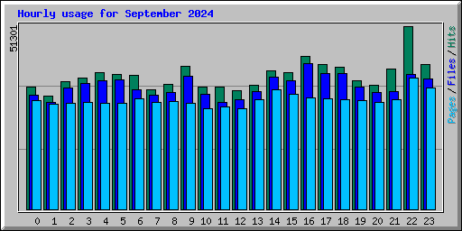 Hourly usage for September 2024