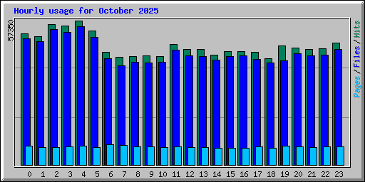 Hourly usage for October 2025